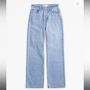 Abercrombie & Fitch Curve Love The Loose High Rise Jeans